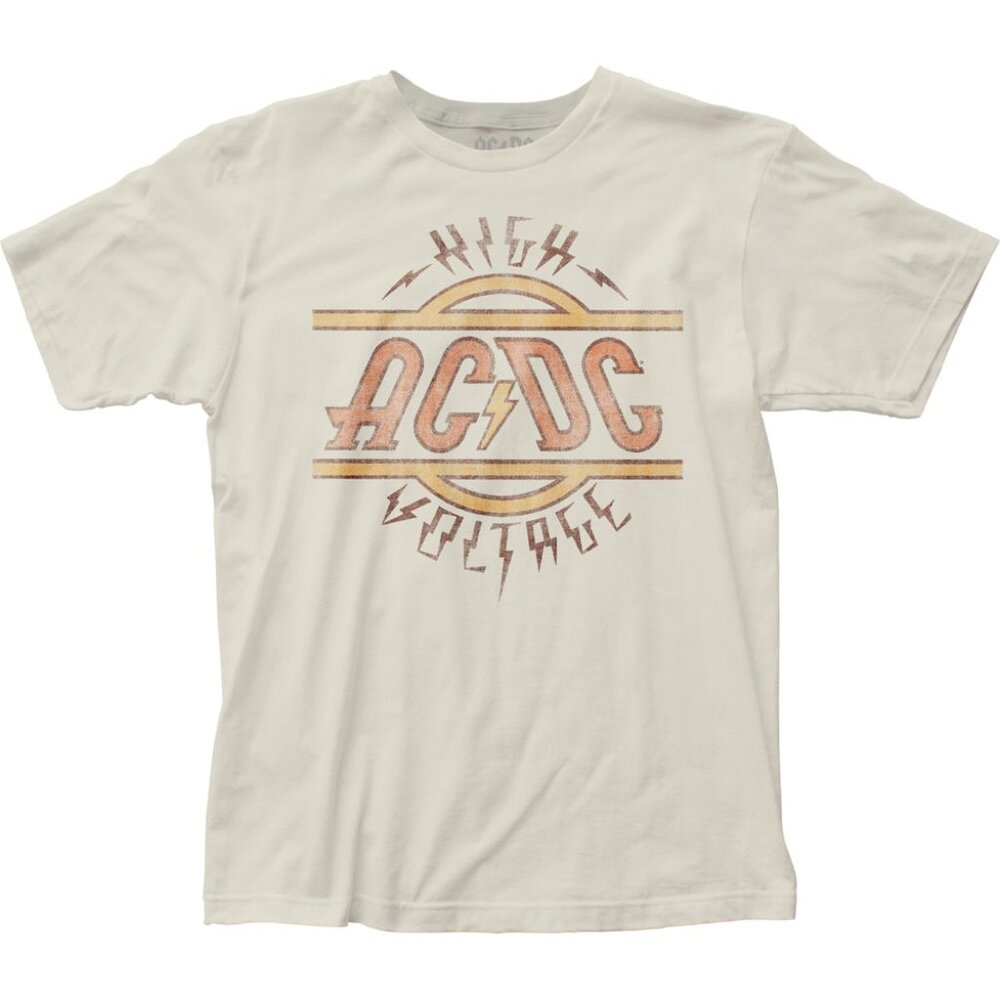 AC/DC High Voltage LP Graphic Logo T-Shirt  - Size Large